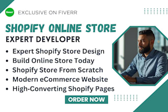 create shopify dropshipping website with premium responsive design