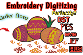 do professional embroidery digitizing logo to embroidery dst pes