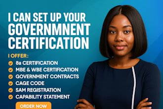 prepare sba 8a, mbe, dbe, sdvosb, hubzone and sam gov registration