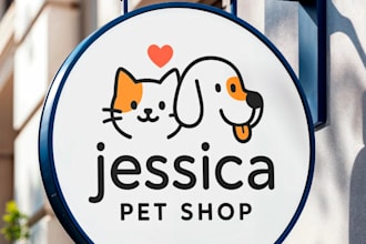do modern animal dog pet care veterinary pet shop pet farm and pet brand logo