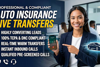 provide auto insurance home insurance final expense live transfer leads