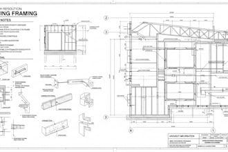 deliver permit ready wood structure framing foundation plan drawings