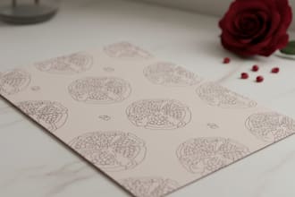 design vector line art pattern for fabric or packaging