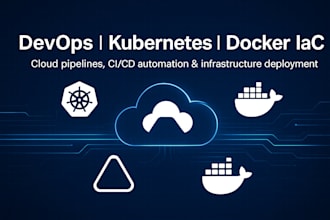 build iac cloud pipelines using a kubernetes docker and devops automatio