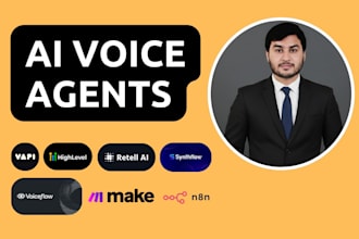 create custom ai voice agent using vapi, retell, voiceflow, synthflow, highlevel