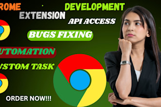develop custom chrome extension or browser extension
