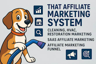 build affiliate saas funnel, recruit top affiliates for cleaning, hvac, business