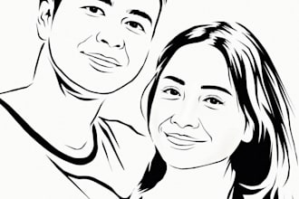 do a top quality silhouette vector design for your picture