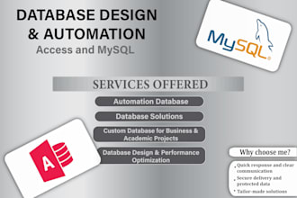 design and optimize your sql database with mysql and access
