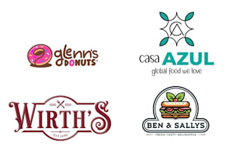 design food restaurant dessert bakery donut logo