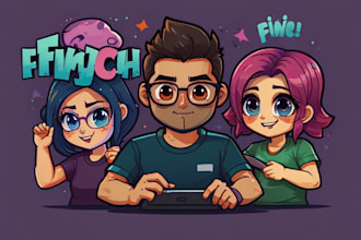 draw custom twitch emotes, animated emotes, chibi emotes, vtuber for stream