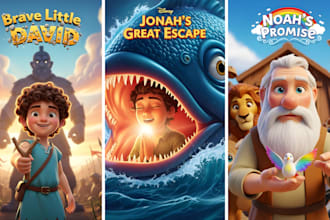 illustrate bible illustrations, children book, bible themed, bible story