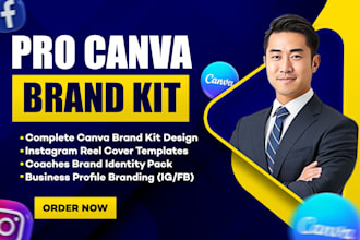 design a canva brand kit and instagram content kit for coaches and creators