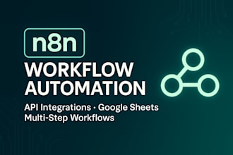 build n8n workflows, api integrations and automations
