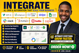 integrate vapi ai ghl zoho crm stripe google sheet slack hubspot twilio zapier