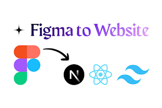 convert figma to reactjs or nextjs website