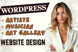 build wordpress art gallery portfolio website museum art exhibition photography