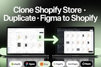 clone shopify store duplicate shopify copy shopify redesign or figma to shopify