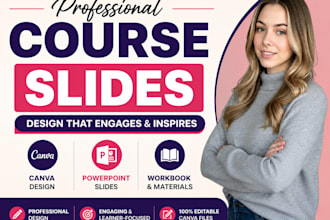 design professional online course slides and elearning materials
