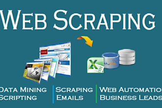 do web scraping, parsing emails, crawling and data mining