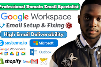setup google workspace, fix email issues, spf dkim dmarc, or email migration
