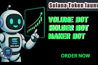 develop solana market maker bot, solana volume bot on moonshot or meteora