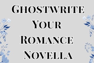 ghostwrite your dark romance or fantasy novella