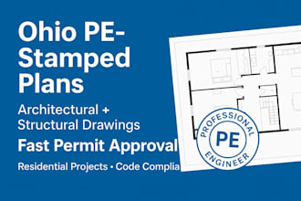 engineer, pe stamp ohio structural drawings, quick permit clearance