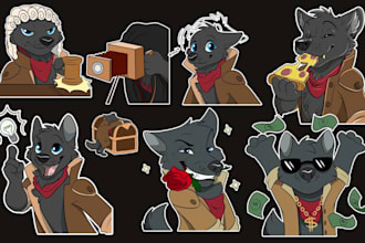 draw furry telegram stickers discord animated stickers GIF nsfw furry stickers