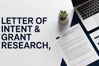 prepare professional lois and funding research for your project