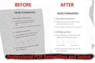 professionally format, fix, and rebuild your PDF layout