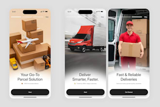 design and develop courier delivery app