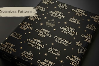 design seamless pattern and wrapping paper