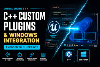 develop custom unreal engine cpp plugins for windows system integration