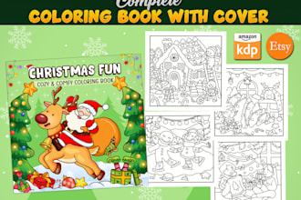 do cozy bold and easy coloring book and adult coloring book for KDP etsy