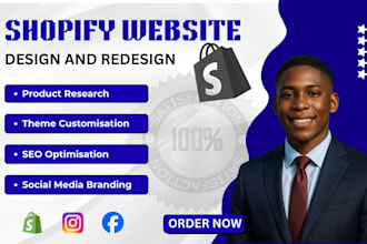 build shopify dropshipping store, redesign shopify website