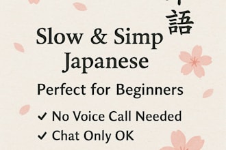 teach you easy and friendly japanese for beginners