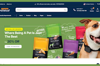 design a profitable pet store pet website pet food store pet accessories website