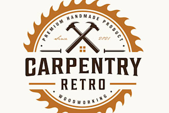 design awesome carpentry logo for your band