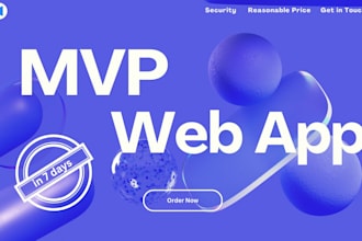 make mvp web app in a week as an expert web developer