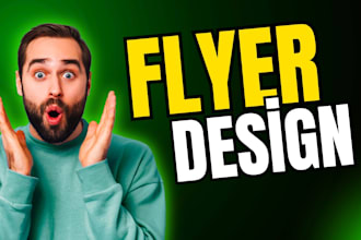 design a flyer, poster, brochure, or leaflet