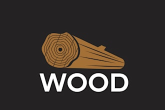 do modern wood work and carpentry logo design