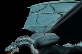 create a custom 3d character for games or animation