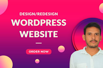 be your wordpress developer, design, redesign wordpress website development