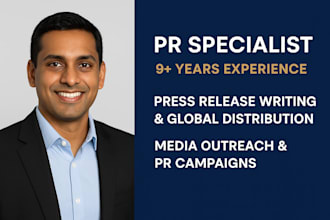 do professional press release writing and distribution for events and brands