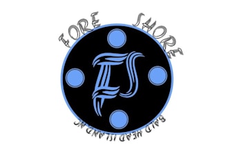 design unique fore shore beach house logo