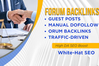 deliver dofollow forum backlinks and powerful link building