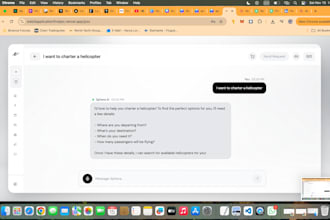 create interactive ai chat website such as perplexity