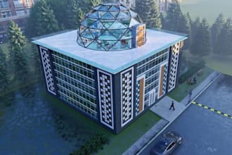 detailed 3d revit model, render of your building  expert bim, hvac design, mep