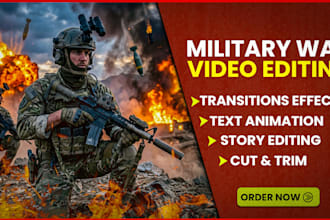 edit military videos with sound effects and transitions